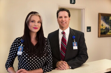 St. Luke's Aesthetician Michelle Bohlman and St. Luke's Plastic Surgeon Dr. Wade Kubat